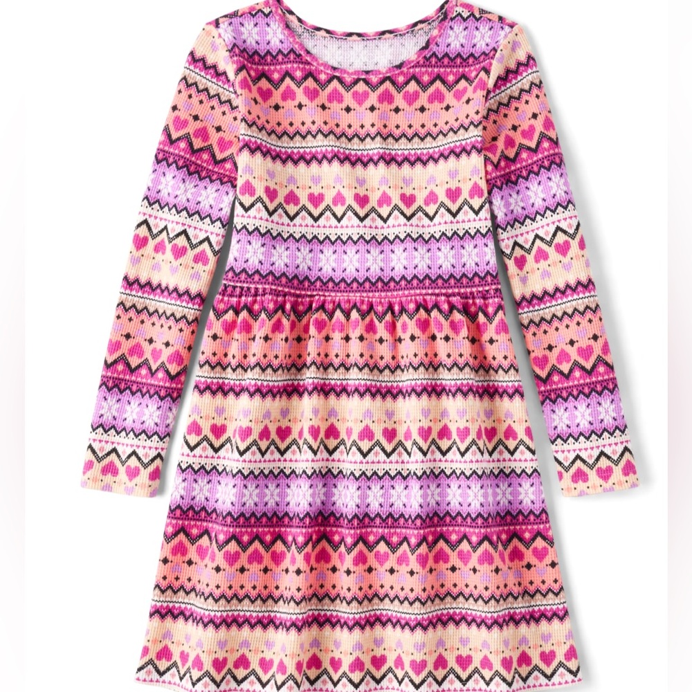 Girls Aztec Print Dress